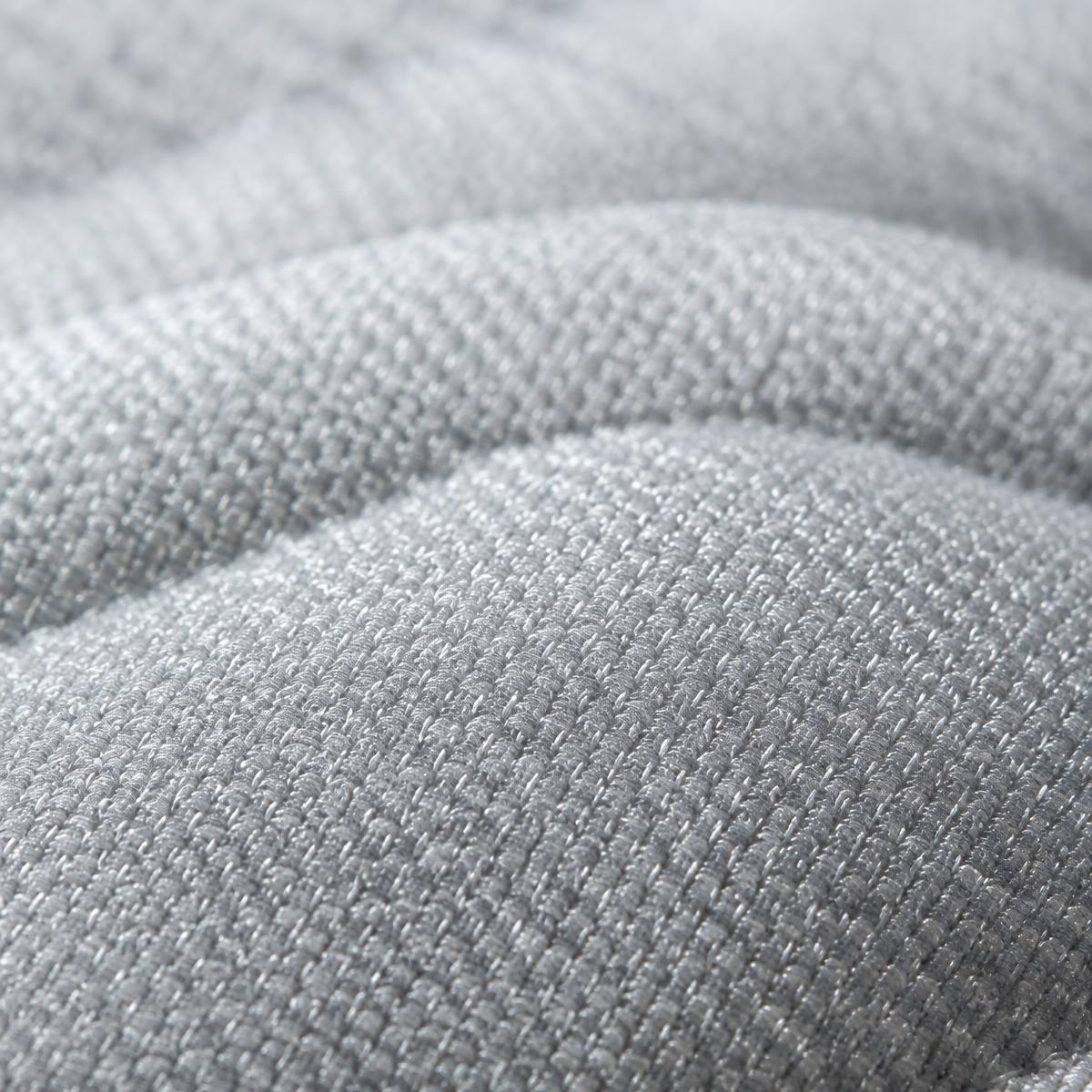 Close-up of premium knitted mattress fabric